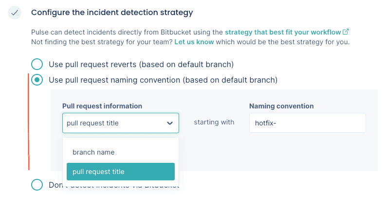 Pulse custom incident detection