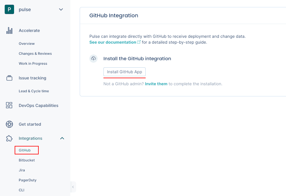 Installing the Pulse GitHub App